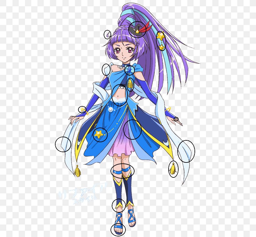 Riko Izayoi Pretty Cure All Stars Mirai Asahina Honoka Yukishiro, PNG, 520x760px, Watercolor, Cartoon, Flower, Frame, Heart Download Free