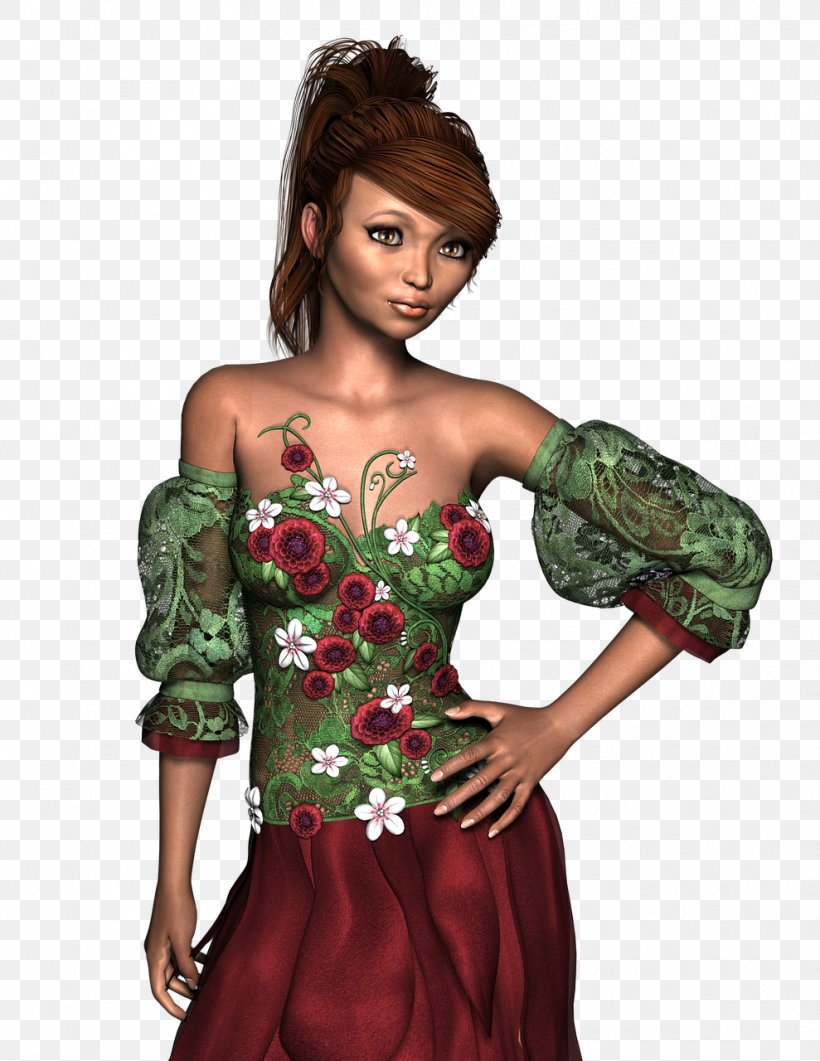 Fairy Woman Dress, PNG, 989x1280px, Watercolor, Cartoon, Flower, Frame, Heart Download Free
