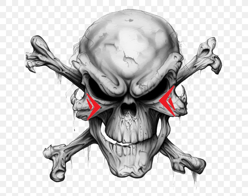 Skull & Bones Skull And Bones Human Skull Symbolism Skull And Crossbones, PNG, 650x650px, Skull Bones, Abziehtattoo, Art, Automotive Design, Black And White Download Free