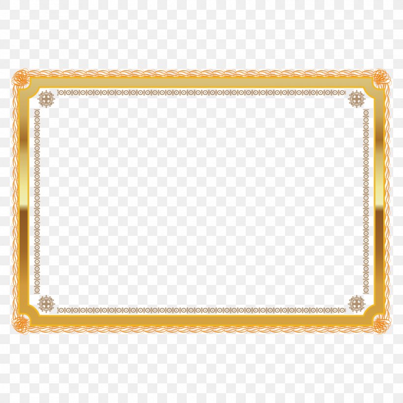 Vector Gold Award-winning Border Decoration, PNG, 1500x1500px, Award, Area, Picture Frame, Rectangle, Rgb Color Model Download Free