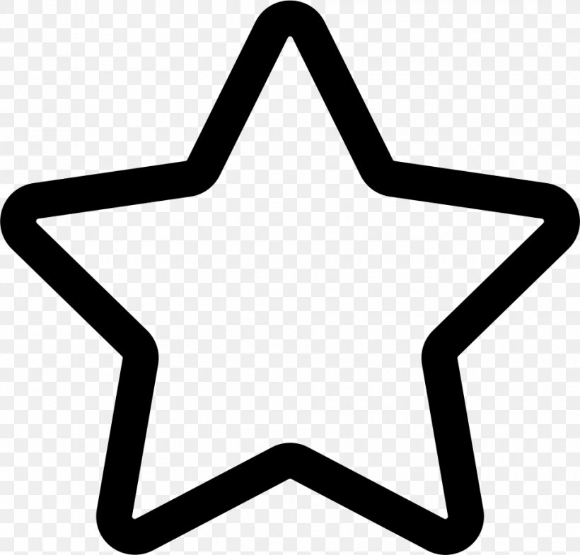 Five-pointed Star Clip Art, PNG, 955x915px, Fivepointed Star, Area, Black And White, Point, Royaltyfree Download Free