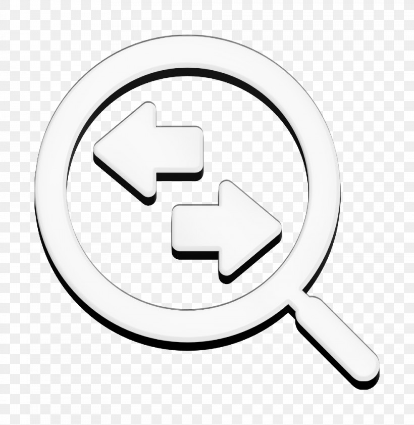 Office Set Icon Magnifying Glass With Two Way Arrows Icon Business Icon, PNG, 984x1010px, Office Set Icon, Blackandwhite, Business Icon, Logo, Search Icon Download Free