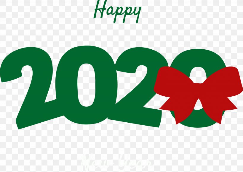 Happy New Year 2020 New Years 2020 2020, PNG, 2999x2129px, 2020, Happy New Year 2020, Green, Logo, New Years 2020 Download Free