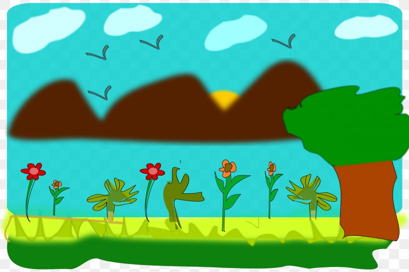 Flora Cartoon Ecosystem Clip Art, PNG, 2400x1600px, Flora, Animal, Area, Art, Cartoon Download Free