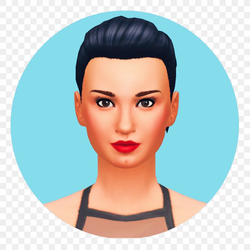 Demi Lovato The Sims 4: Get To Work Simlish The Sims 4: Vampires Eyebrow, PNG, 1017x1017px, Watercolor, Cartoon, Flower, Frame, Heart Download Free