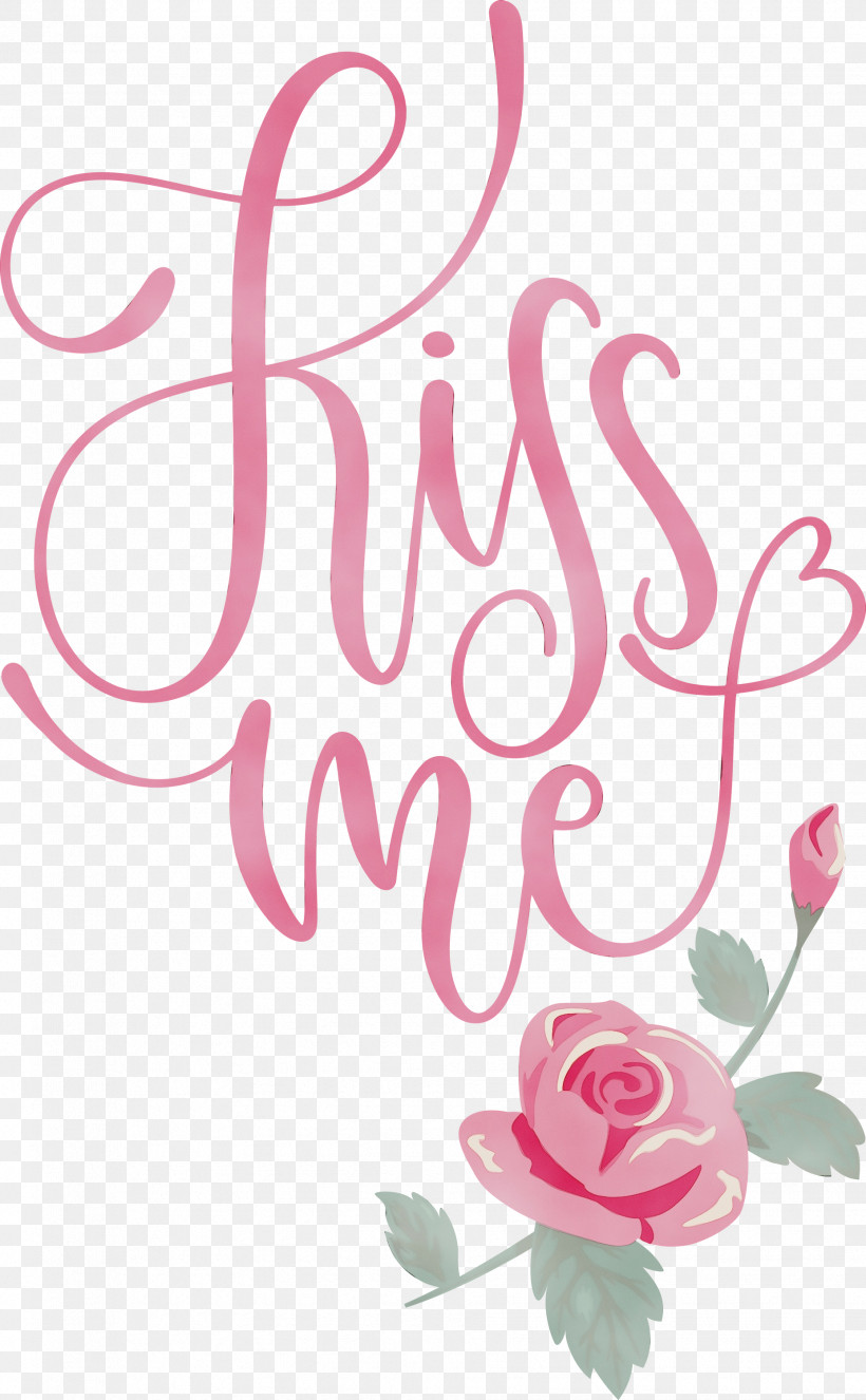 Floral Design, PNG, 1854x3000px, Kiss Me, Floral Design, Paint, Petal, Rose Download Free