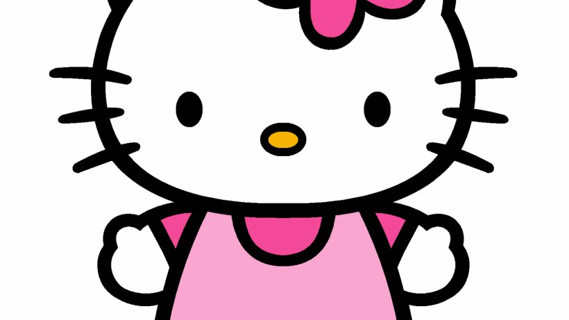 Hello Kitty Online Cartoon Clip Art, PNG, 1600x900px, Hello Kitty Online, Black And White, Cartoon, Character, Decoupage Download Free