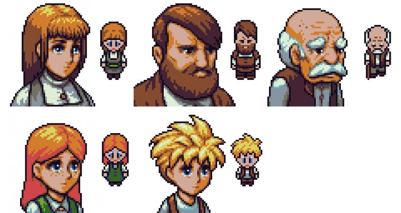 Pixel Art Role-playing Game Non-player Character Fable, PNG, 960x512px, Watercolor, Cartoon, Flower, Frame, Heart Download Free