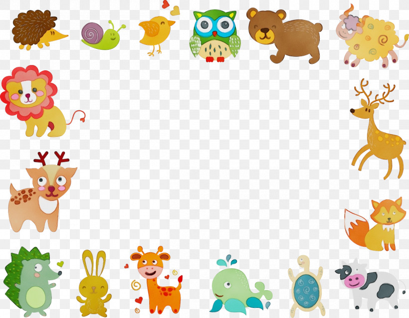 Animal Figure Sticker, PNG, 1255x977px, Watercolor, Animal Figure, Paint, Sticker, Wet Ink Download Free