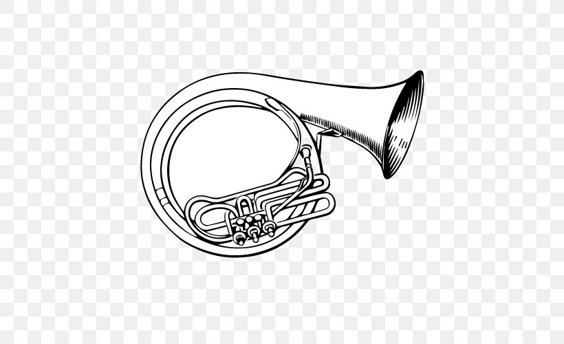 Mellophone Musical Instruments Bugle Trombone Tenor Horn, PNG, 500x500px, Watercolor, Cartoon, Flower, Frame, Heart Download Free