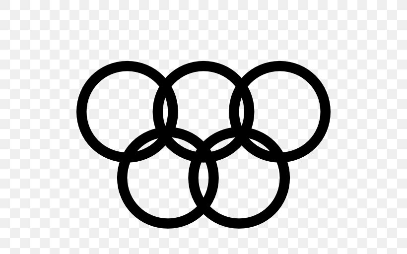 Olympic Games Olympic Symbols Icon, PNG, 512x512px, Olympic Games, Area, Black And White, Clip Art, Dyscyplina Sportu Download Free