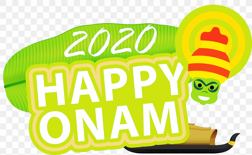 Onam Harvest Festival Happy Onam, PNG, 3000x1843px, Onam Harvest Festival, Area, Happiness, Happy Onam, Line Download Free