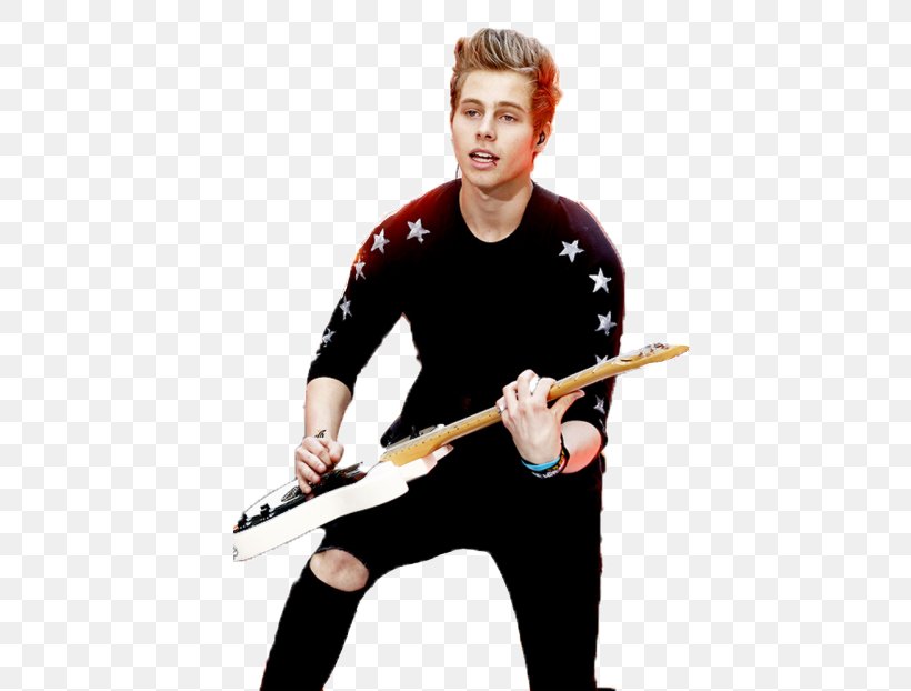 Luke Hemmings Bass Guitar 5 Seconds Of Summer Guitarist, PNG, 500x622px, Watercolor, Cartoon, Flower, Frame, Heart Download Free