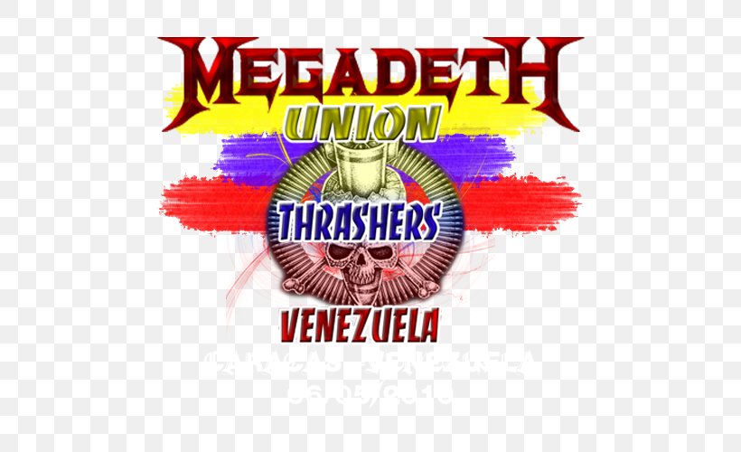 Megadeth Metallica Logo Thrash Metal Heavy Metal, PNG, 500x500px, Watercolor, Cartoon, Flower, Frame, Heart Download Free