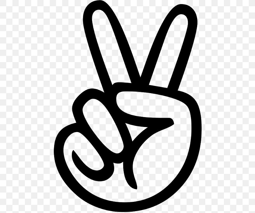 Peace Symbols V Sign, PNG, 478x686px, Peace Symbols, Area, Artwork, Black And White, Decal Download Free