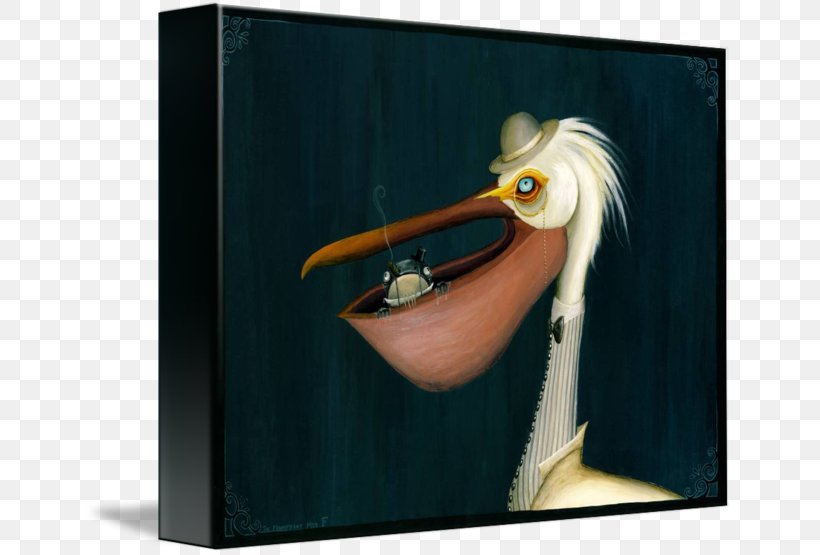 Pelican Gallery Wrap Canvas Beak Art, PNG, 650x555px, Pelican, Art, Beak, Canvas, Finger Download Free