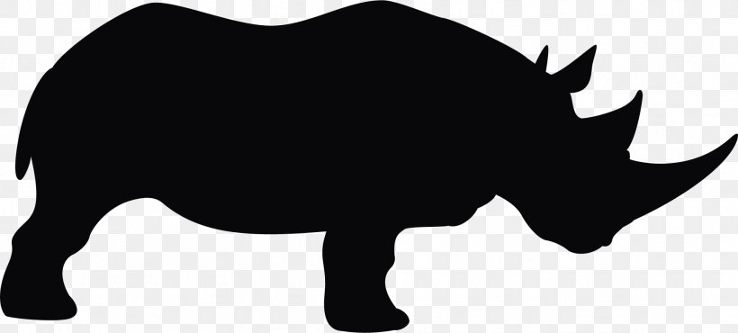 Rhinoceros Rudolph Poaching Clip Art, PNG, 1901x859px, Rhinoceros, Black, Black And White, Cattle Like Mammal, Christmas Download Free