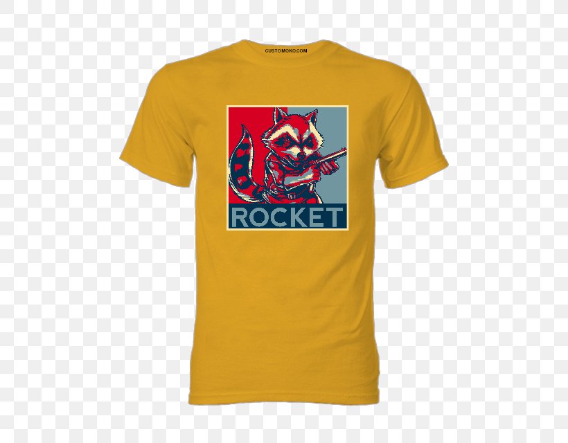 T-shirt Rocket Raccoon Golden State Warriors Sleeve, PNG, 640x640px, Tshirt, Active Shirt, Brand, Clothing, Golden State Warriors Download Free
