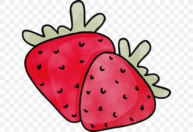 Strawberry, PNG, 634x562px, Watercolor, Fruit, Paint, Plant, Strawberries Download Free