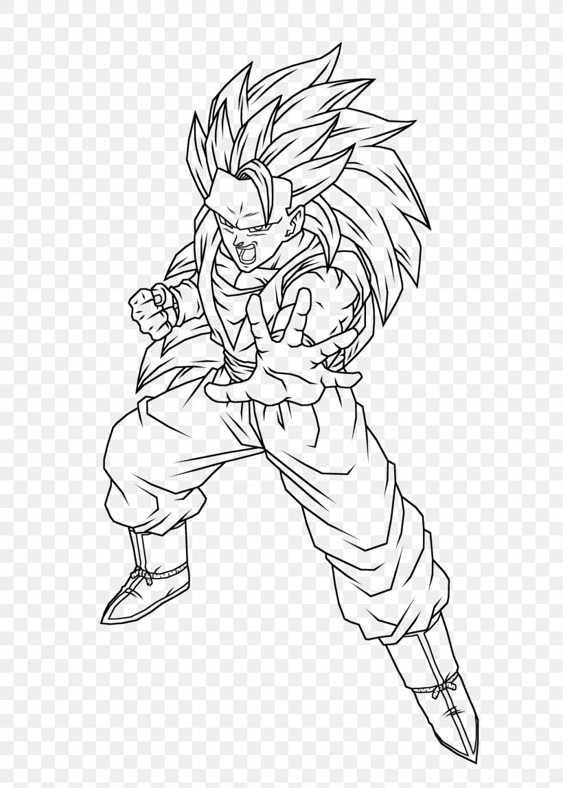 Goku Black Line Art Super Saiyan, PNG, 1600x2240px, Goku, Arm, Art, Artwork, Black Download Free