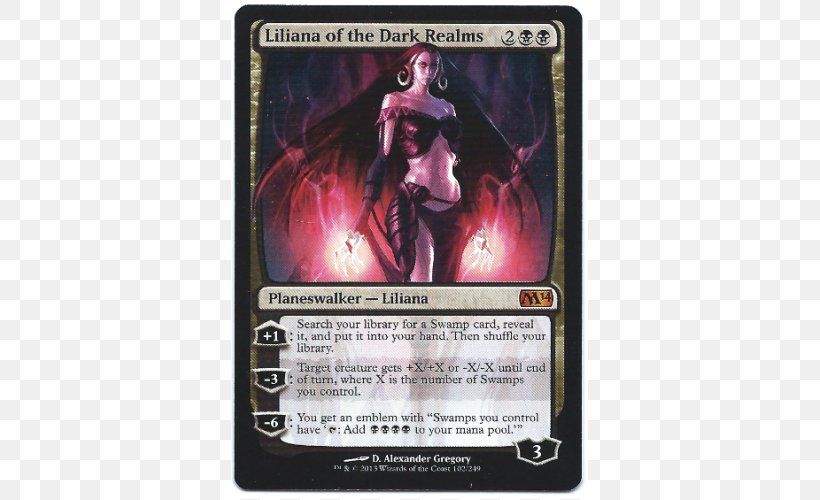 Magic: The Gathering Liliana Of The Dark Realms Playing Card Magic 2014 Liliana Vess, PNG, 500x500px, Magic The Gathering, Card Game, Collectable Trading Cards, Collectible Card Game, Games Download Free