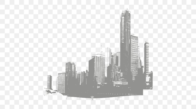Sticker Skyline Brown City, PNG, 458x458px, Sticker, Adhesive, Black And White, Brown City, Building Download Free