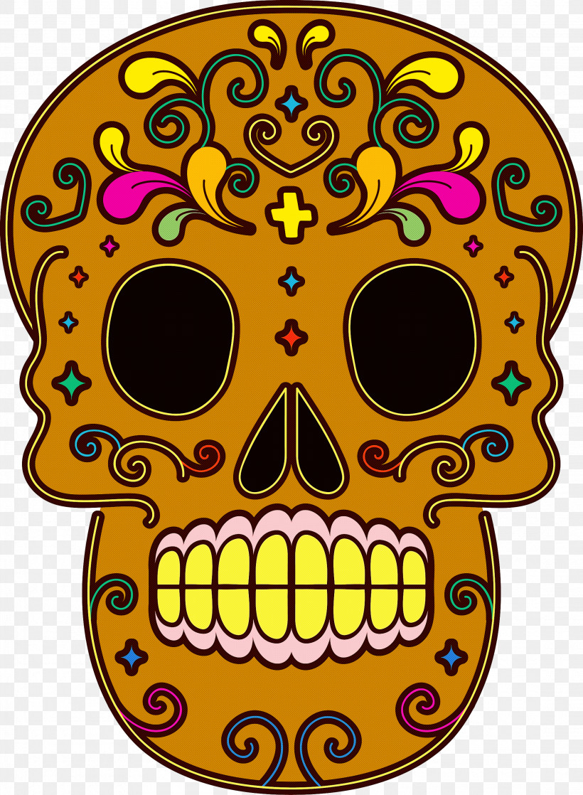 Calavera Day Of The Dead Día De Muertos, PNG, 2200x3000px, Calavera, Abstract Art, D%c3%ada De Muertos, Day Of The Dead, Drawing Download Free