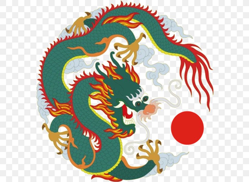 Chinese Dragon Chinese Cuisine Image Legendary Creature, PNG, 588x599px, Chinese Dragon, Chinese Cuisine, Christmas Ornament, Crossstitch, Dragon Download Free