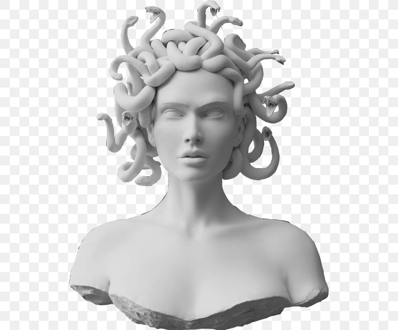 Foamo Medusa Gorgon City Imagination, PNG, 535x679px, Foamo, Art, Black And White, Classical Sculpture, Figurine Download Free