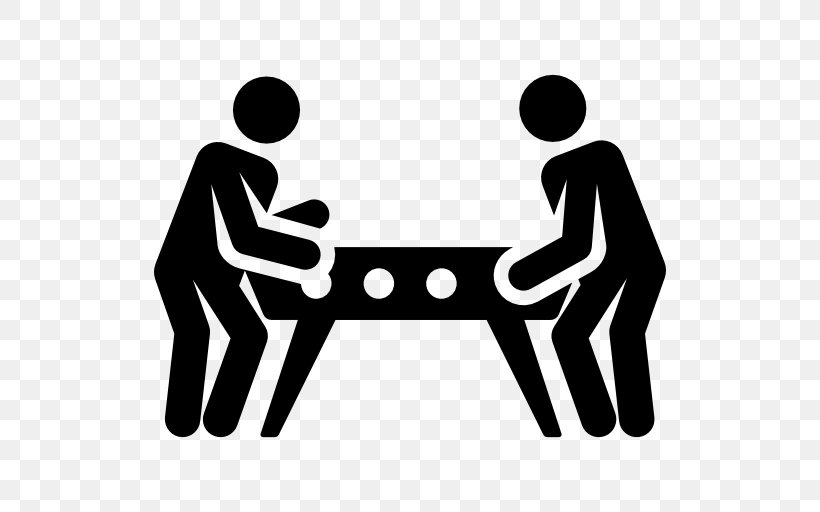 Foosball Table Hockey Games Logo Football, PNG, 512x512px, Foosball, Air Hockey, Area, Black And White, Brand Download Free