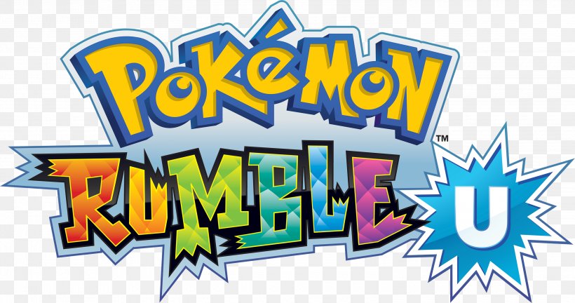 Pokémon Rumble U Wii U Pokémon Rumble Blast, PNG, 3000x1583px, Wii, Area, Banner, Brand, Logo Download Free