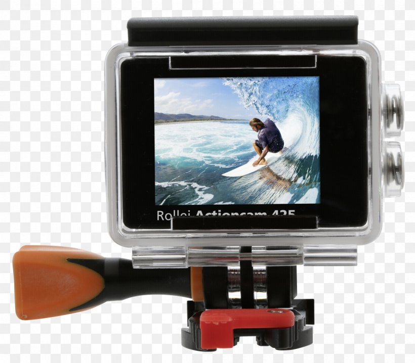 Rollei Actioncam 425 Action Camera 1080p 4K Resolution, PNG, 1200x1051px, 4k Resolution, Camera, Action Camera, Camera Accessory, Camera Lens Download Free