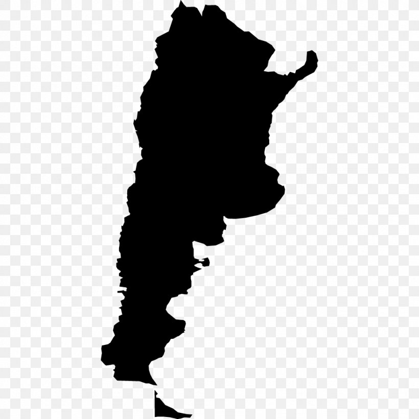 Argentina Vector Map Blank Map, PNG, 1024x1024px, Argentina, Black, Black And White, Blank Map, Border Download Free