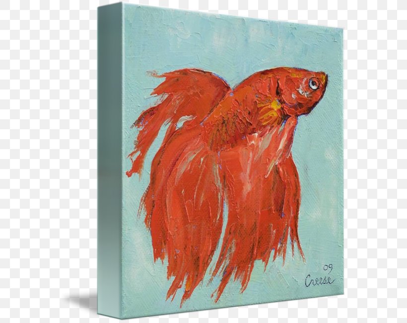 Siamese Fighting Fish Painting Art Tropical Fish, PNG, 580x650px, Siamese Fighting Fish, Acrylic Paint, Art, Artist, Beak Download Free