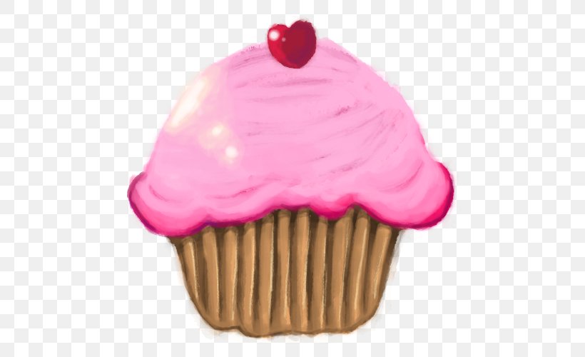 Cupcake Muffin Buttercream Baking, PNG, 500x500px, Cupcake, Baking, Baking Cup, Brush, Buttercream Download Free