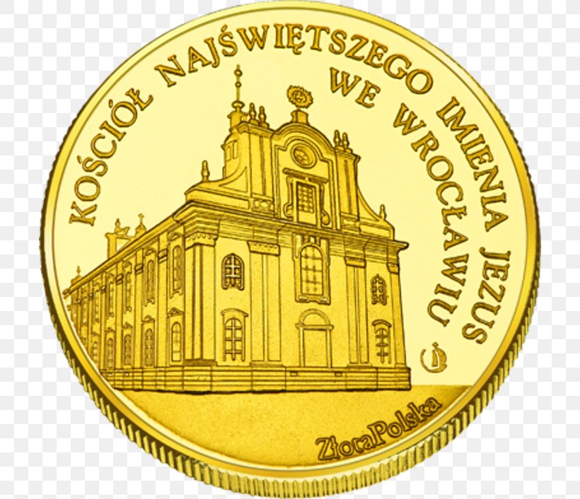 Parish Of The Most Holy Name Of Jesus Coin Gold Racławice Panorama Medal, PNG, 710x706px, Coin, Christian Church, Church, Currency, Gold Download Free
