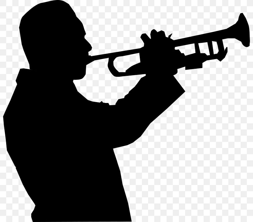 Trumpeter Silhouette Clip Art, PNG, 800x720px, Watercolor, Cartoon, Flower, Frame, Heart Download Free