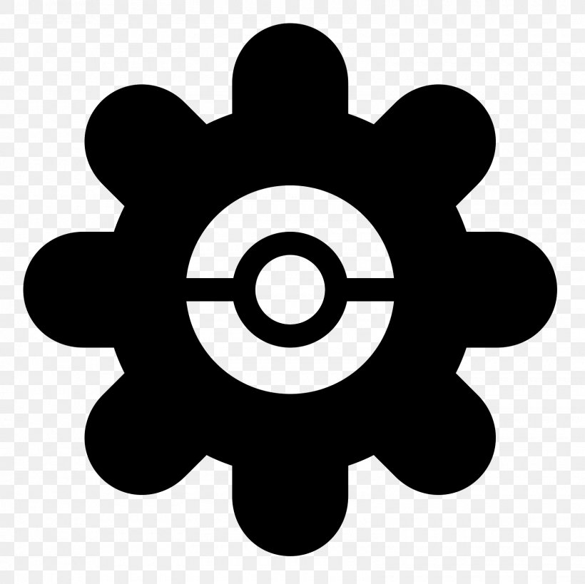Flower, PNG, 1600x1600px, Flower, Black And White, Gear, Symbol Download Free