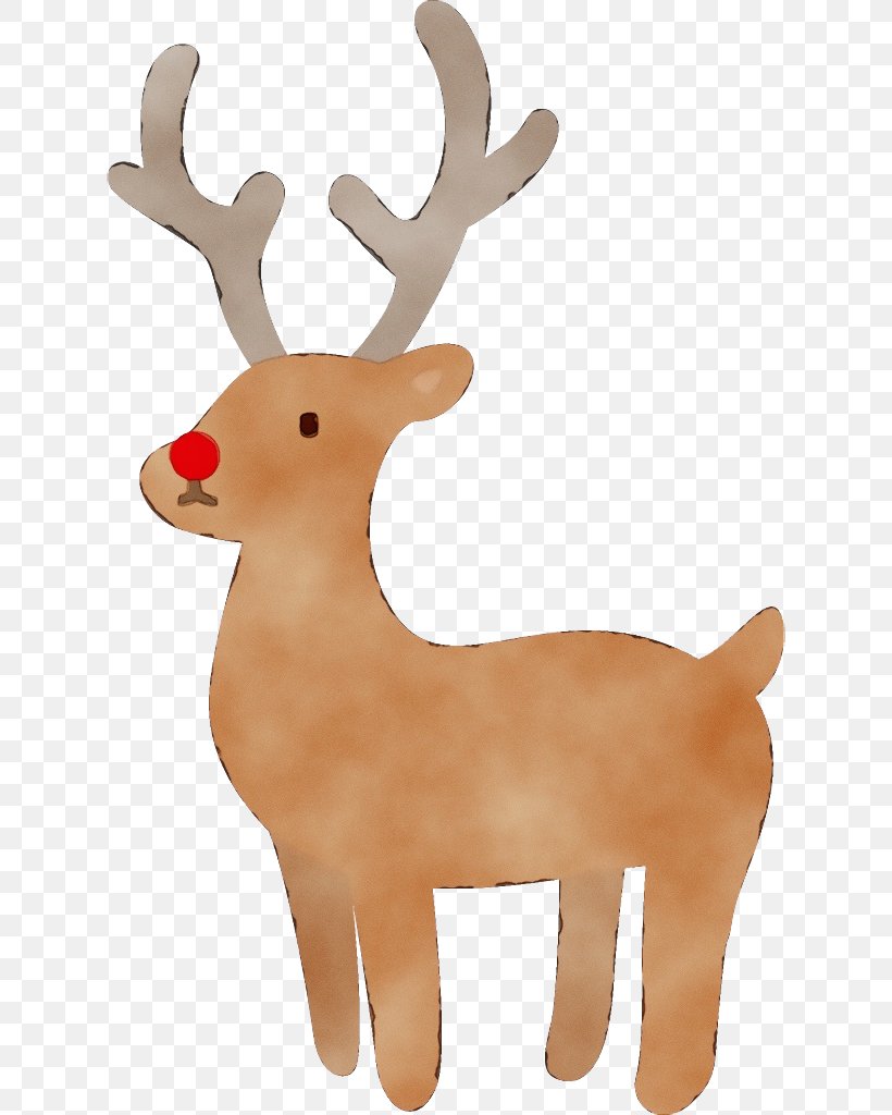 Reindeer, PNG, 624x1024px, Watercolor, Animal Figure, Antler, Deer, Elk Download Free