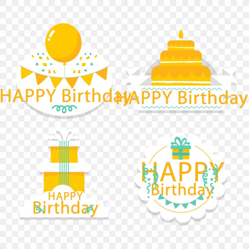 Yellow Birthday Happy Tag Vector, PNG, 1500x1500px, Yellow, Area, Baby Toddler Clothing, Birthday, Brand Download Free