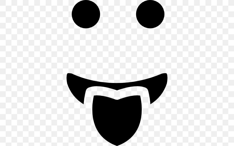 Emoticon Tongue Mouth, PNG, 512x512px, Emoticon, Black, Black And White, Face, Facial Expression Download Free