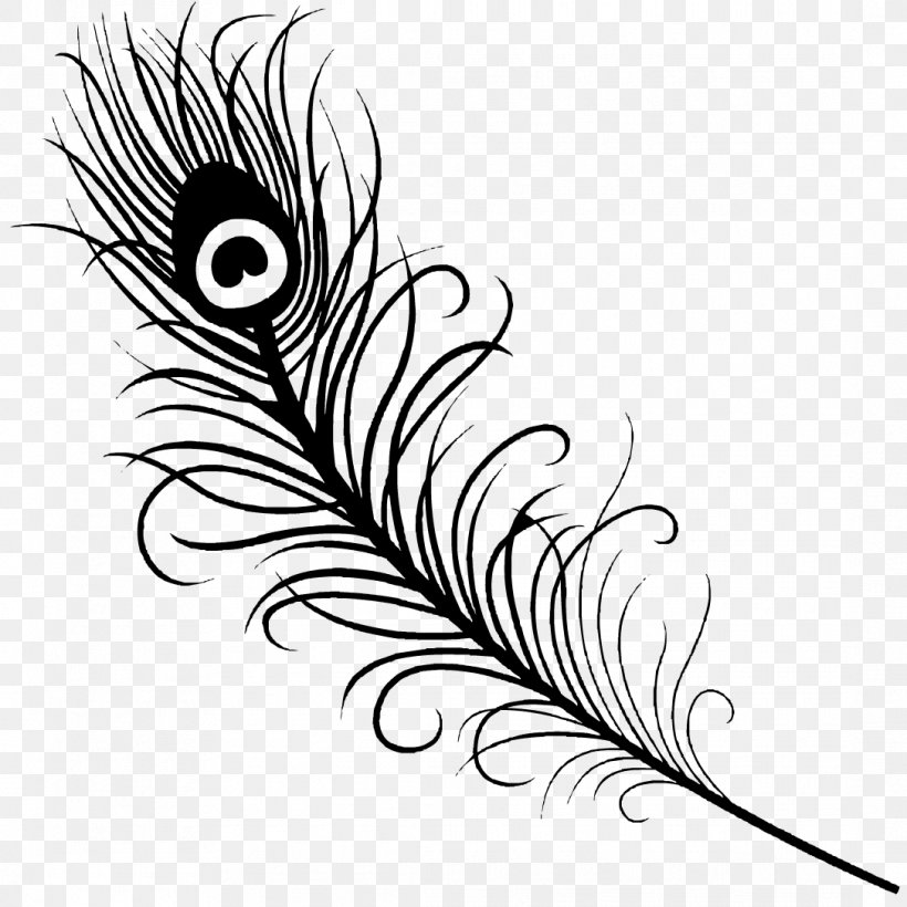 Feather Tattoo Peafowl Drawing Clip Art, PNG, 1087x1087px, Feather, Art, Artwork, Beak, Bird Download Free