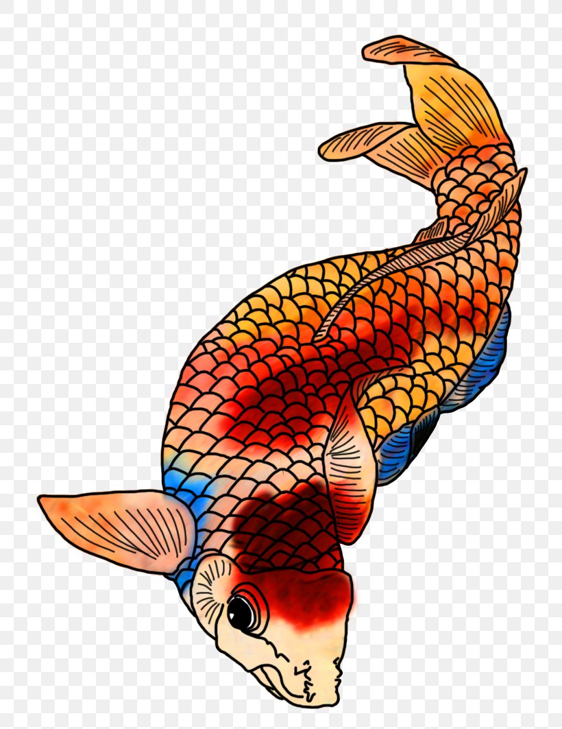 Kōhaku Drawing Color Goldfish, PNG, 736x1063px, Kohaku, Art, Cartoon, Color, Color Symbolism Download Free