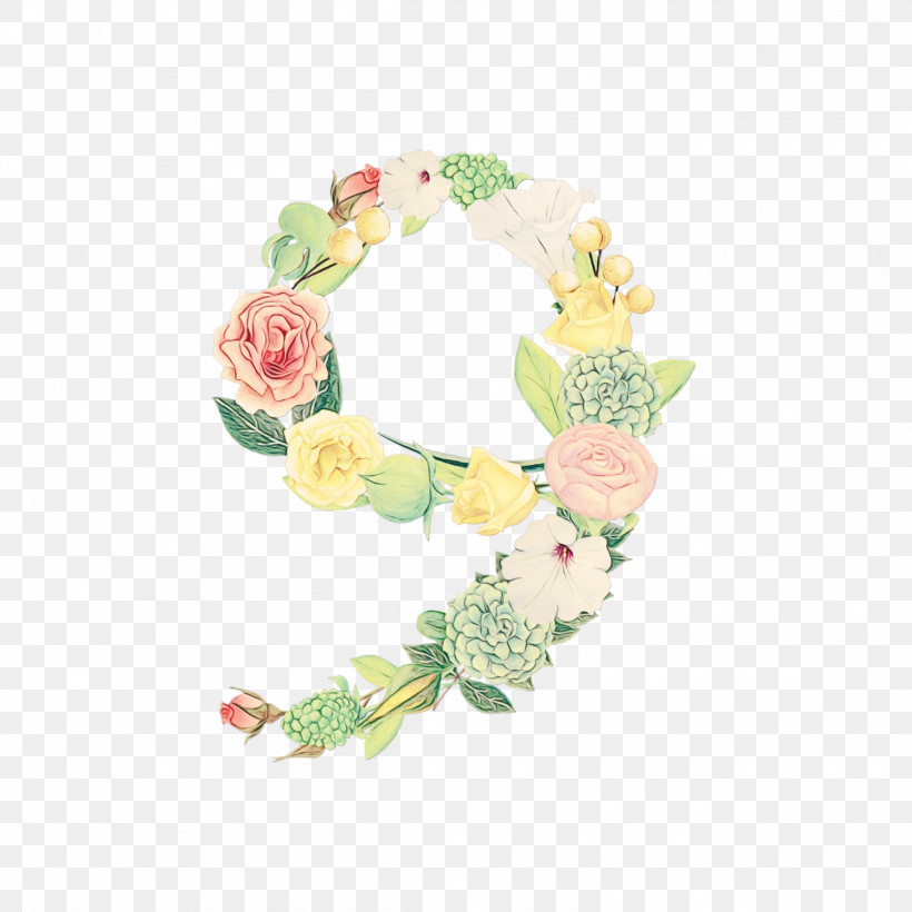 Floral Design, PNG, 2289x2289px, Watercolor, Arabic Numerals, Cut Flowers, Floral Design, Flower Download Free