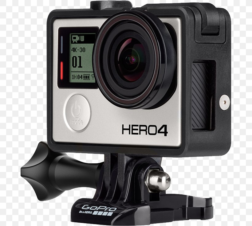 GoPro Hero 4 GoPro HERO4 Black Edition GoPro HERO4 Silver Edition Camera, PNG, 686x736px, Gopro Hero 4, Action Camera, Camcorder, Camera, Camera Accessory Download Free