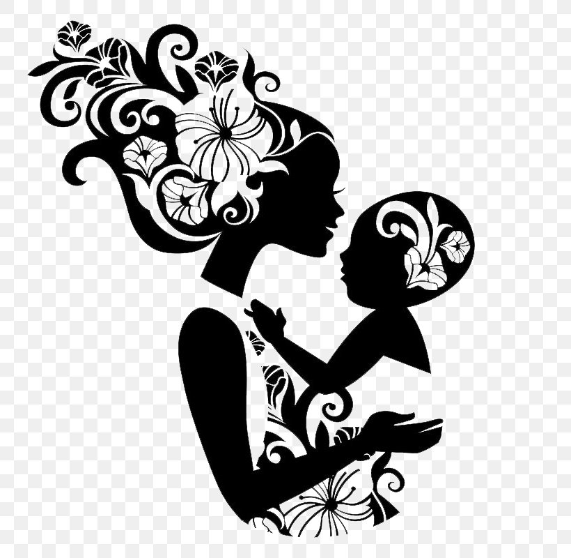 International Women's Day Mother's Day Happiness Woman, PNG, 800x800px, Happiness, Art, Black And White, Fictional Character, Flower Download Free