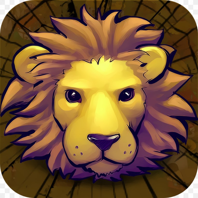 Lion Icon Design, PNG, 1024x1024px, Lion, Big Cats, Carnivoran, Cat Like Mammal, Face Download Free