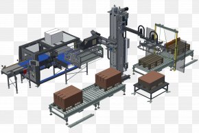 Robot - Machine System Palletizer Paletizado PNG