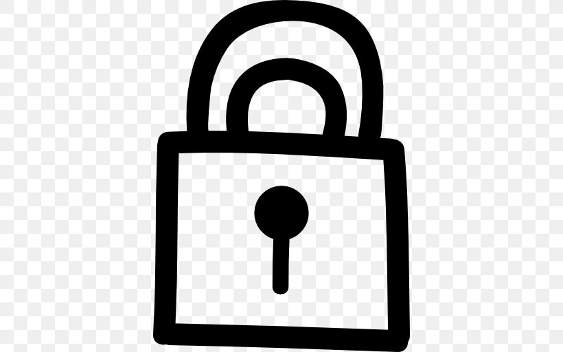 Padlock Drawing, PNG, 512x512px, Lock, Area, Black And White, Combination Lock, Drawing Download Free