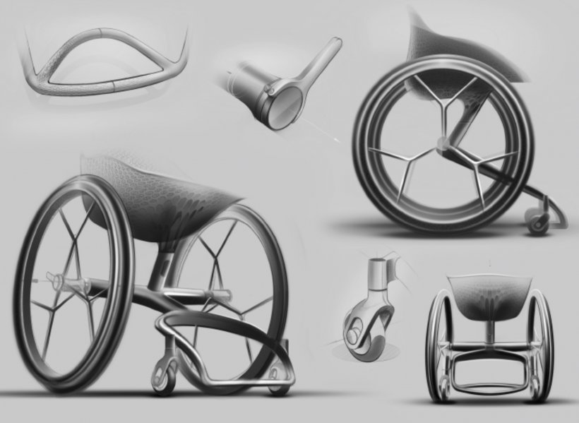 Wheelchair 3D Printing Prototype Design Studio, PNG, 1600x1170px, 3d Printing, Wheelchair, Applications Of 3d Printing, Automotive Design, Benjamin Hubert Download Free